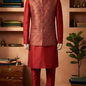 BUNDI JACKET KURTA SET